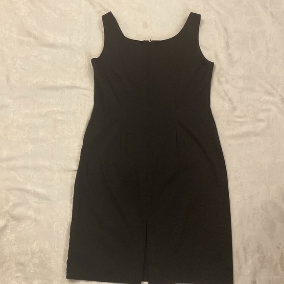 Vintage Jessica Howard Dress Womens Size 14 Plain Black Sleeveless Zip Up - Picture 9 of 9